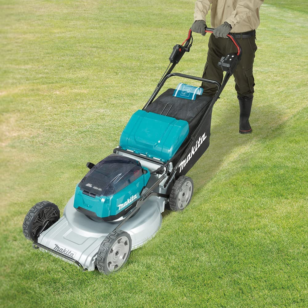 Makita DLM533PT4 - Rasaerba a batteria semovente 36V (18 + 18) (4 slot) - taglio 53 cm - Image 2