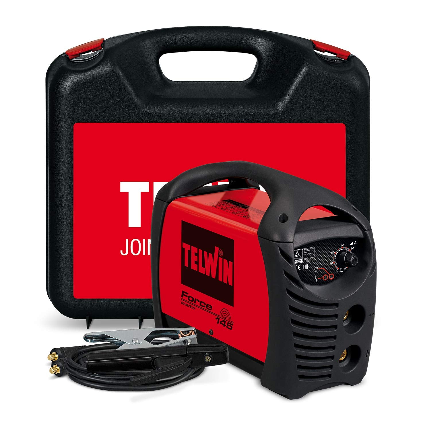 Telwin Force 145 - Saldatrice inverter con valigetta e accessori