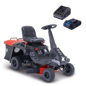 Scheppach MR200-61 - Trattorino rasaerba a benzina avviamento elettrico - cilindrata 196cc - taglio 61cm