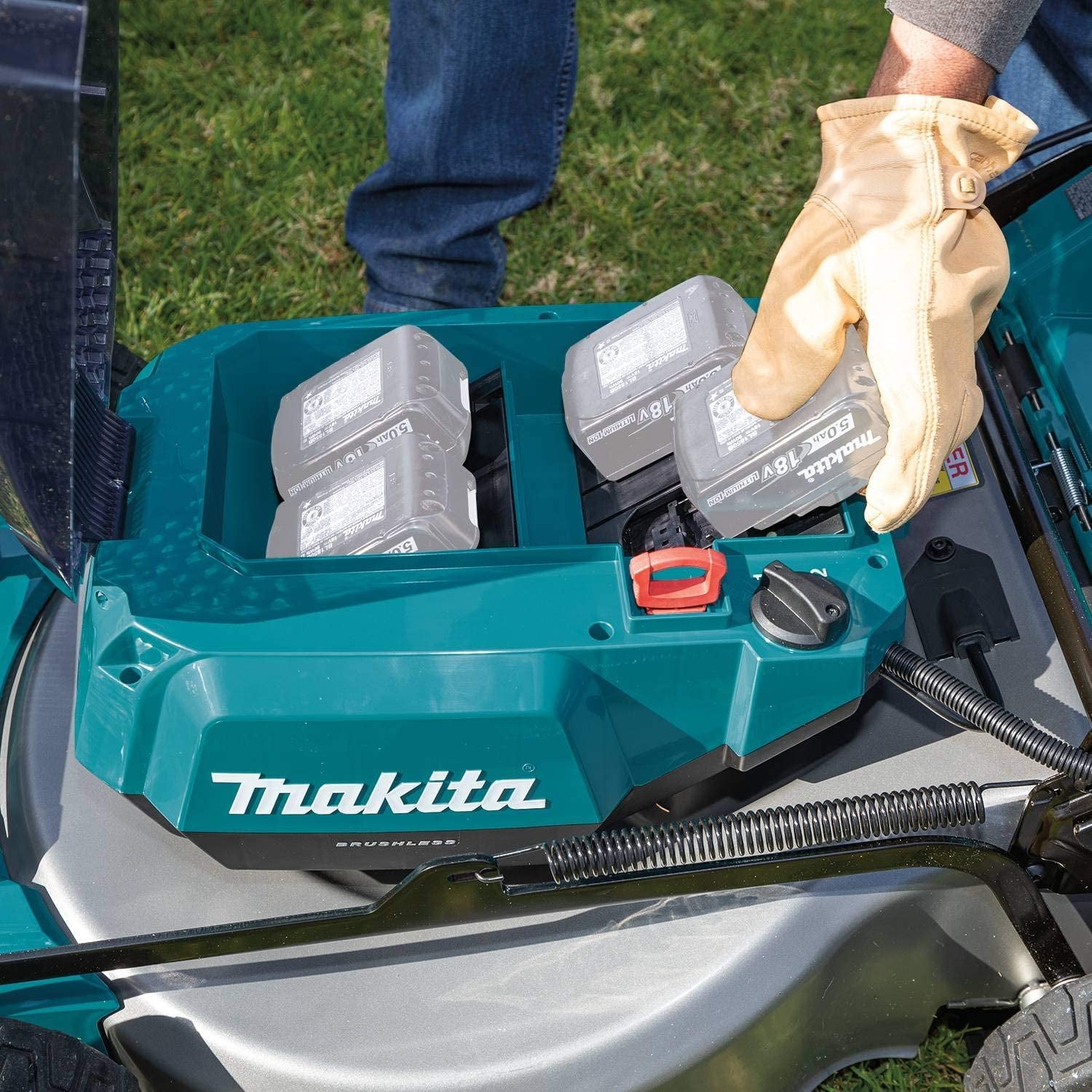 Makita DLM530Z - Rasaerba a batteria a spinta 36V (4 batterie) 53 cm - solo corpo - Image 5