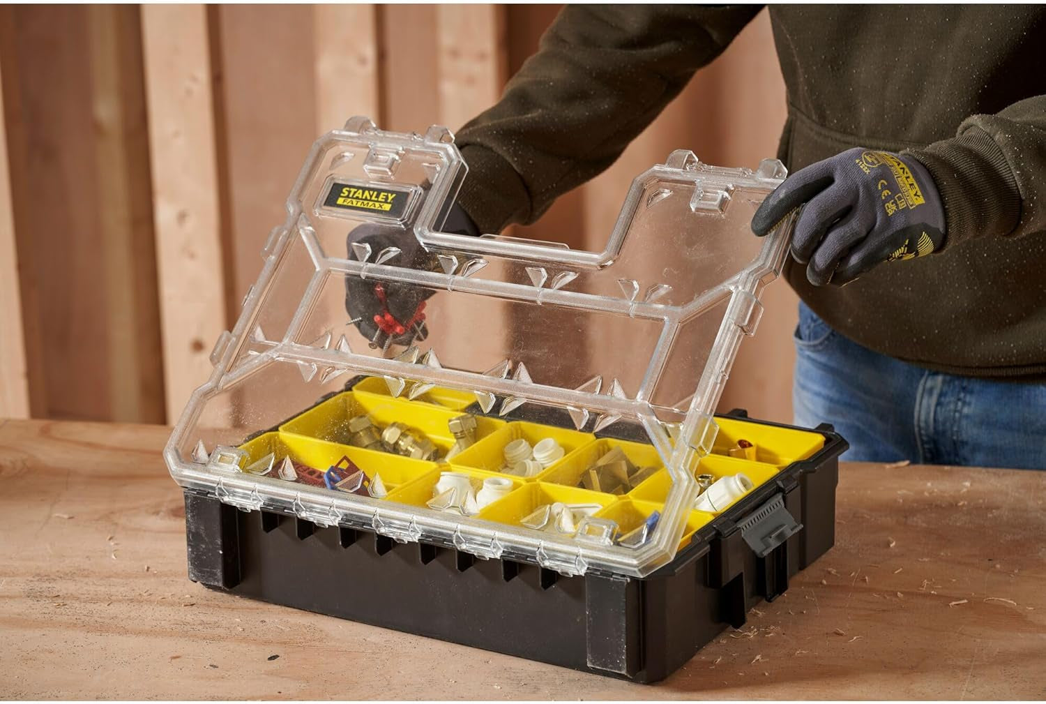 Stanley 1-97-521 - Organizer valigetta porta attrezzi a 10 scomparti FATMAX - Image 4
