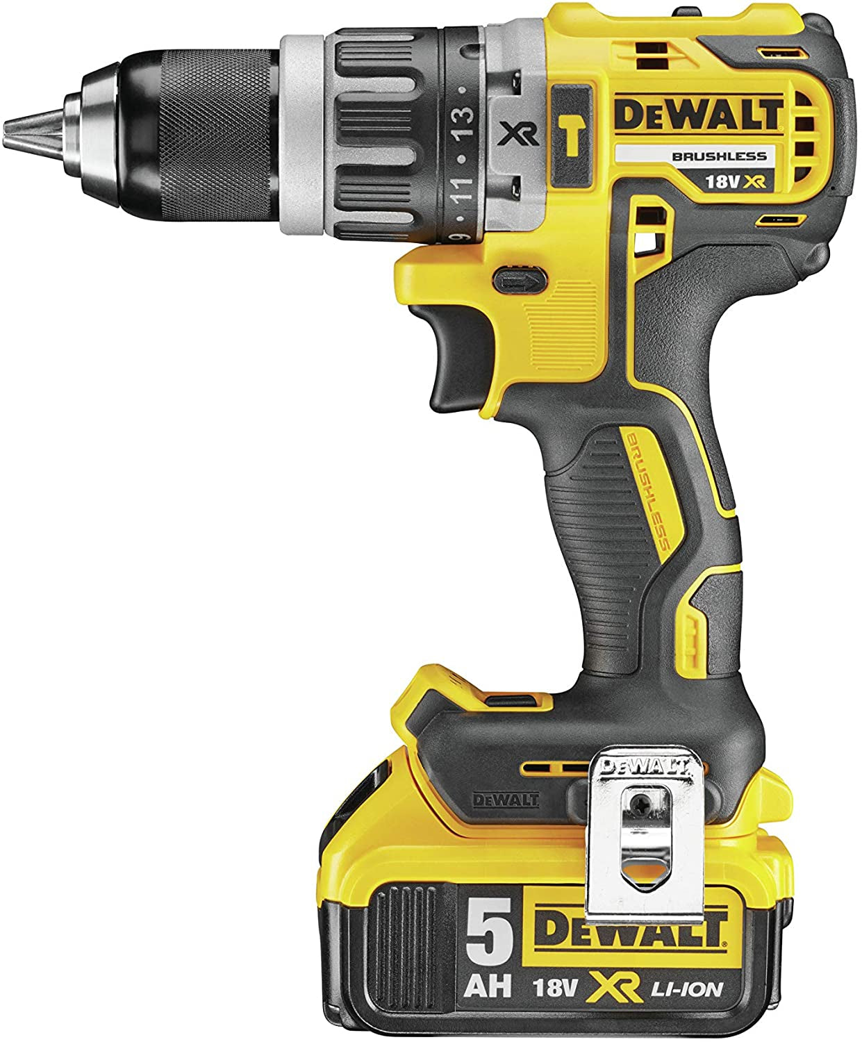 Dewalt DCK2153P2T - Kit composto da trapano DCD796, smerigliatrice DCG405 e 2 batterie da 5Ah, 2 Valigette - Image 2