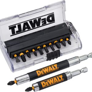 Dewalt DT70512T - Set 12 inserti Impact torsion e 2 portainserti magnetici con guida
