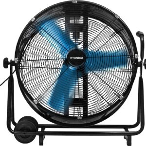Hyundai 75626 - Ventilatore industriale a pavimento , 220V - 500W - Diametro 90 cm