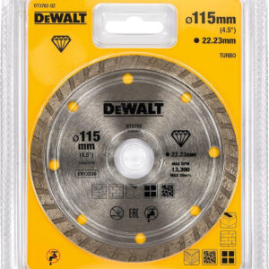 Dewalt DT3702 - Disco diamantato per taglio in muratura o metallo - 115x22,2x1,6 corona continua