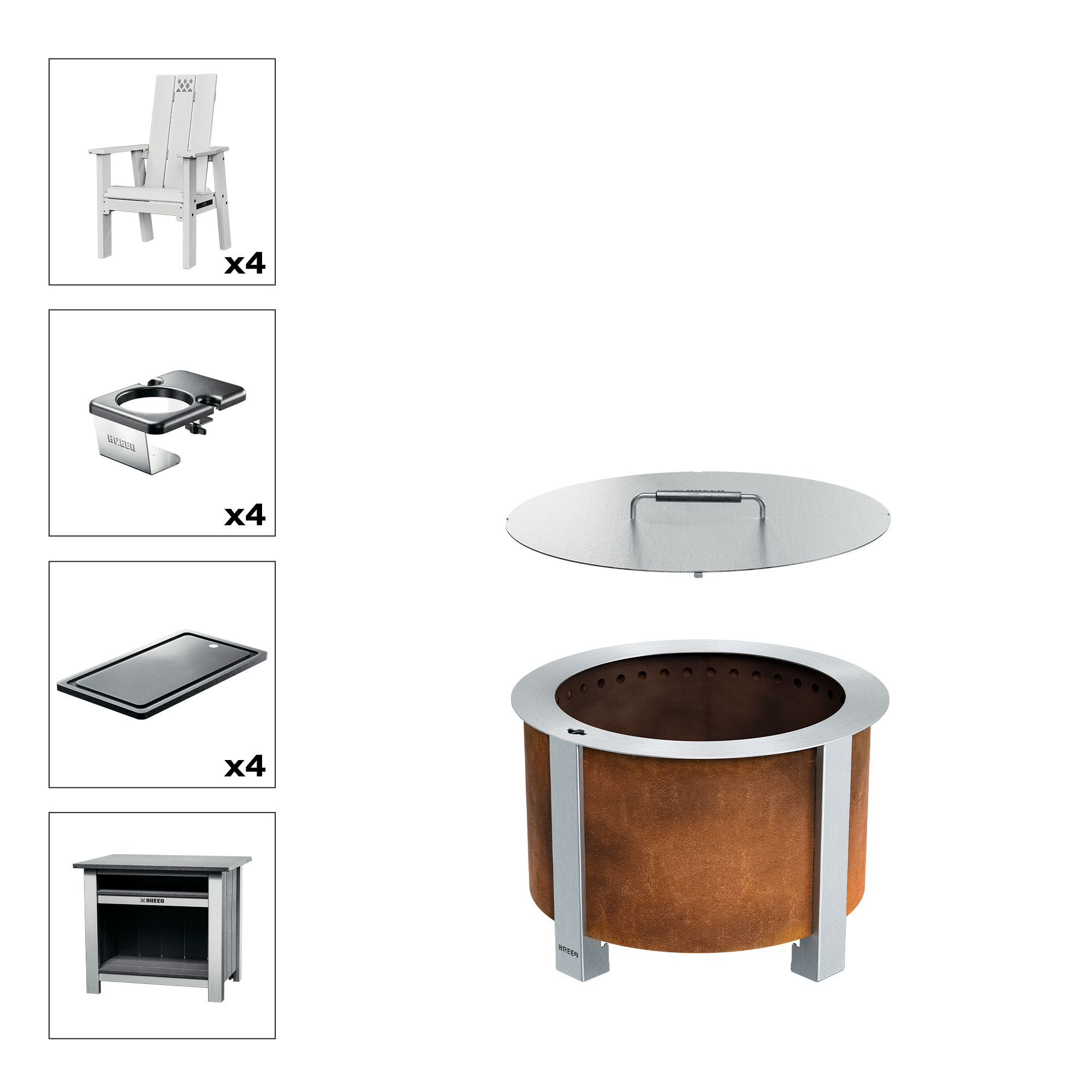 X Series Total Patio Fire Pit Bundle - Image 18