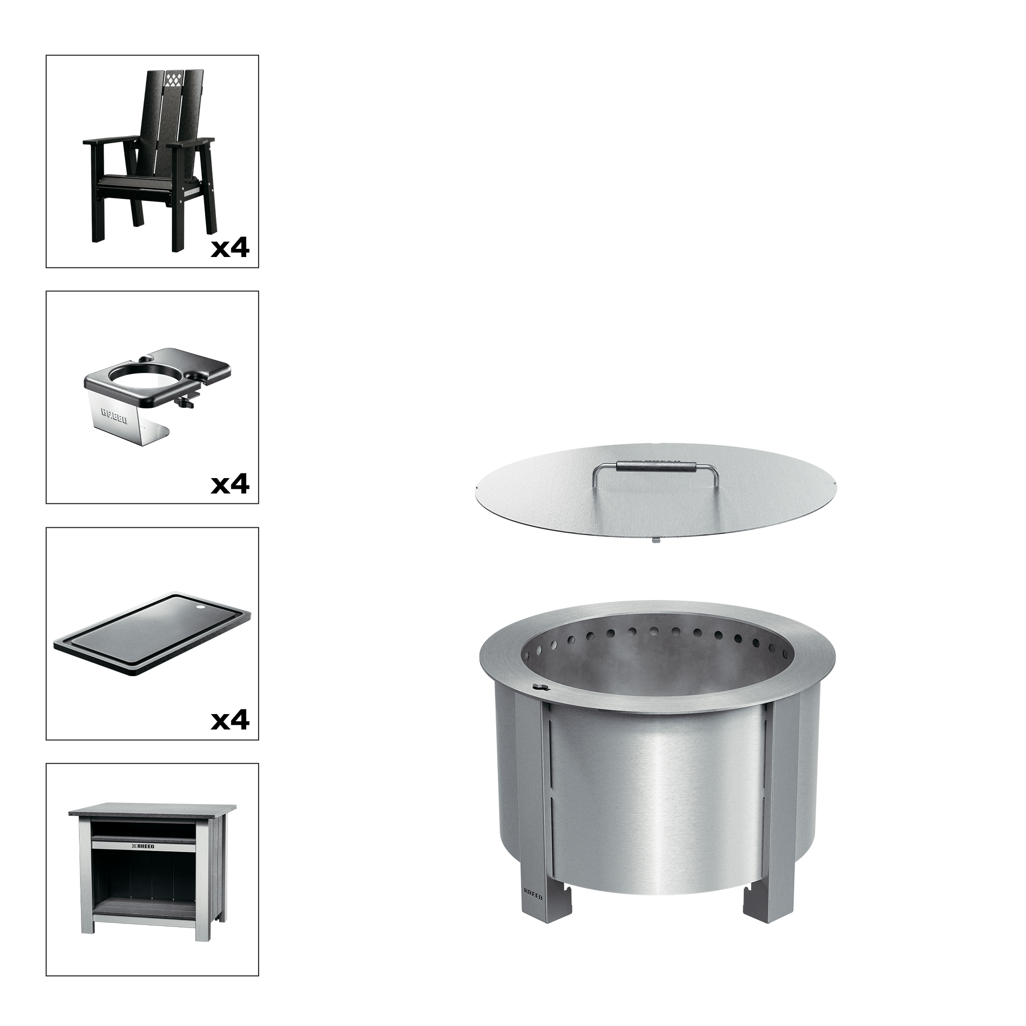 X Series Total Patio Fire Pit Bundle - Image 20