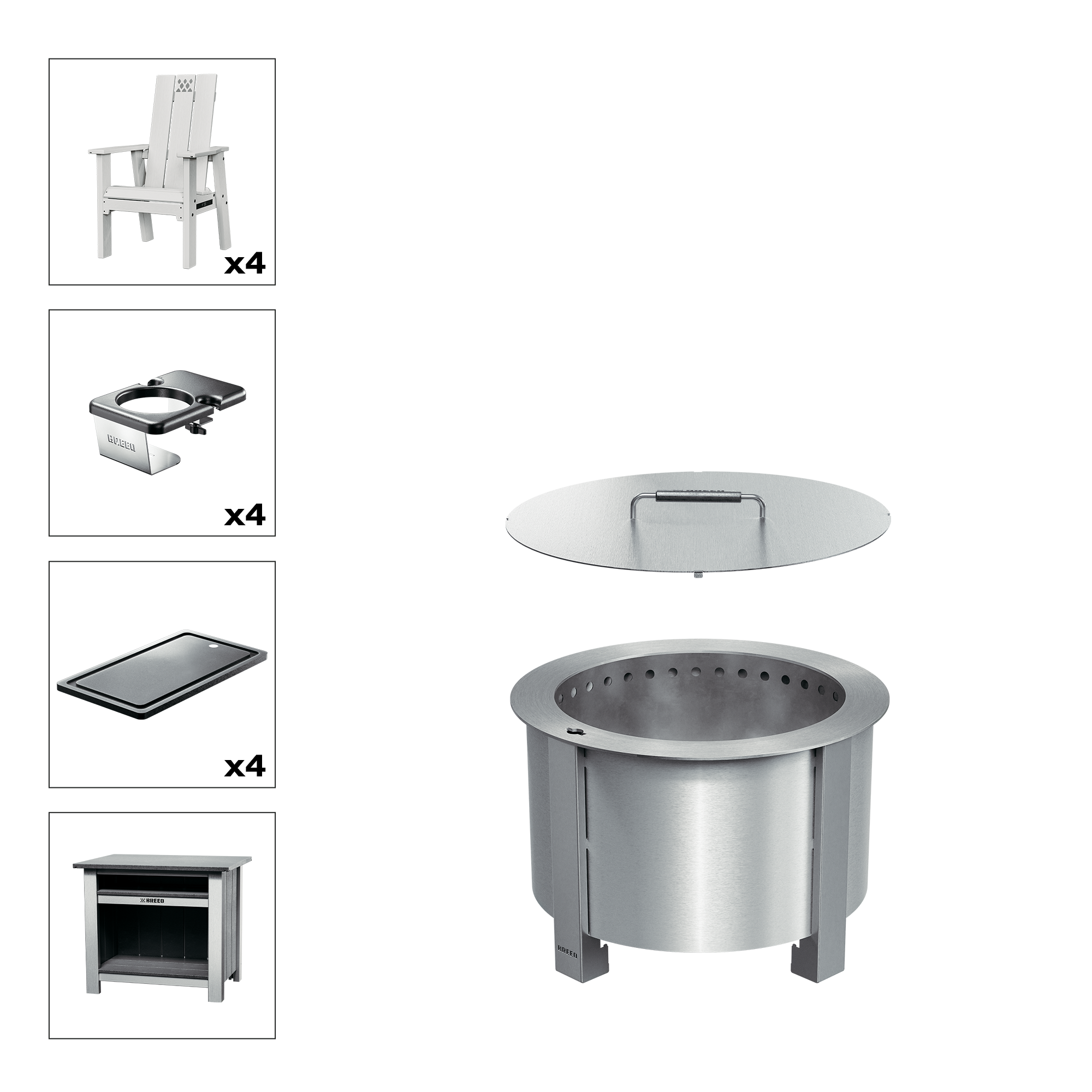 X Series Total Patio Fire Pit Bundle - Image 22
