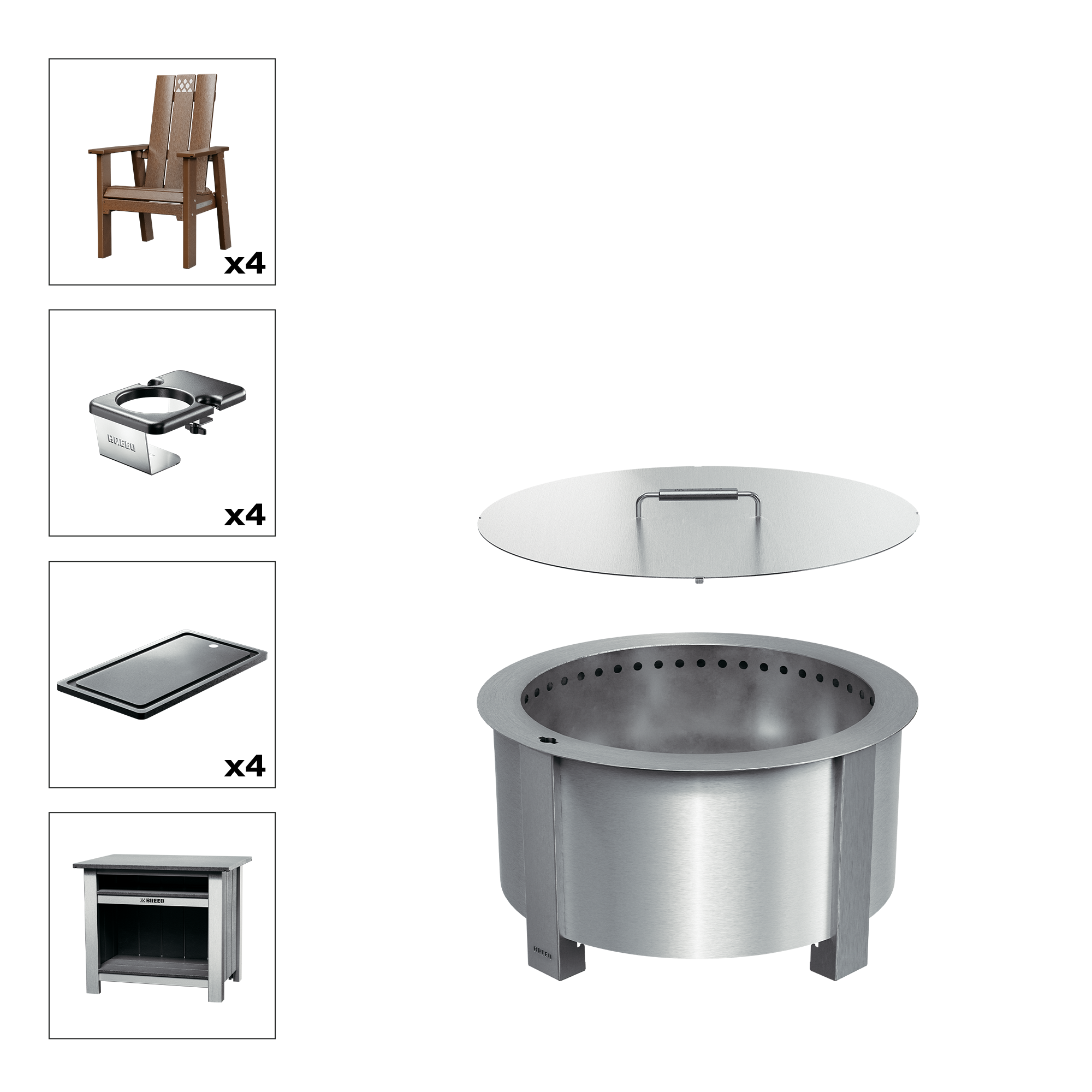 X Series Total Patio Fire Pit Bundle - Image 30