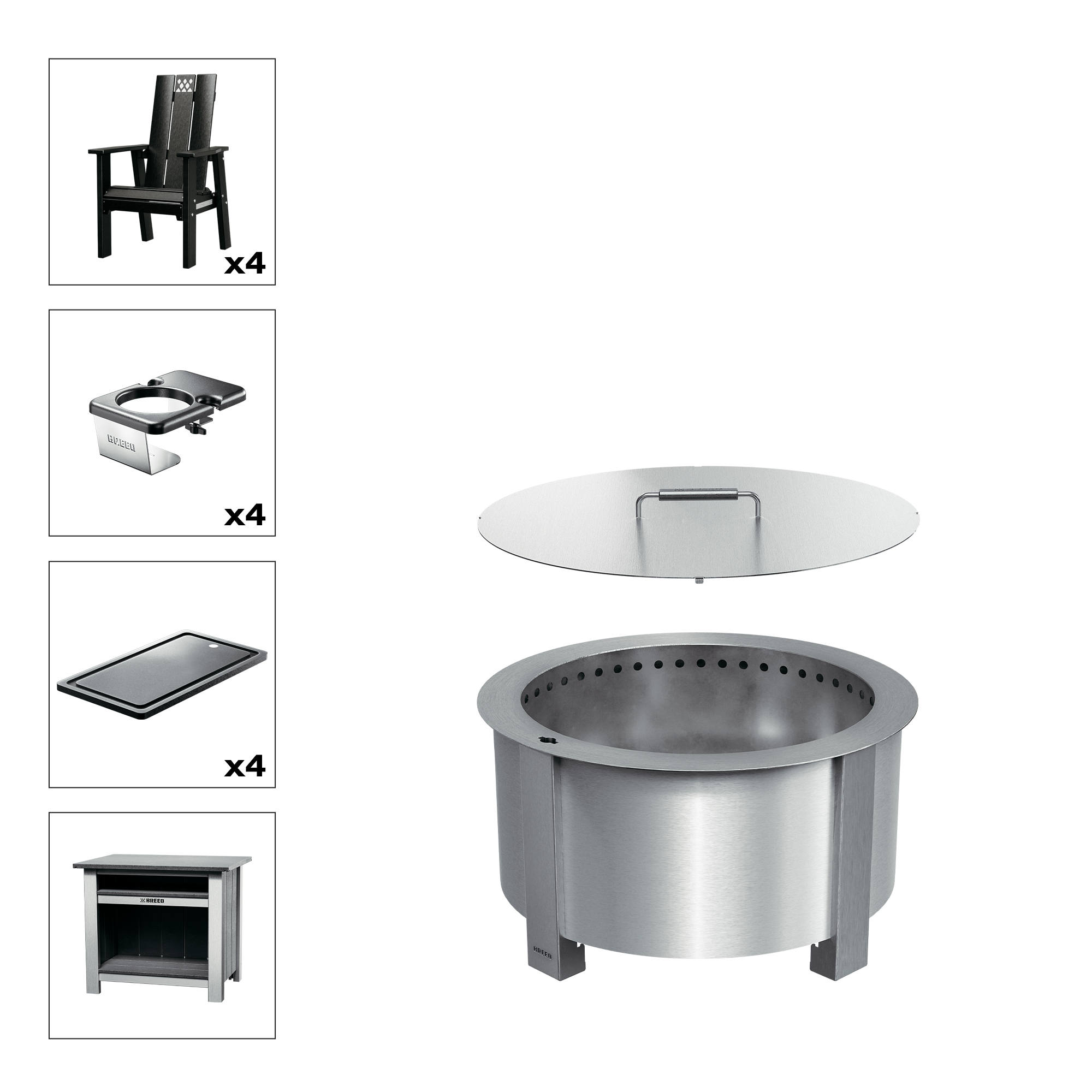 X Series Total Patio Fire Pit Bundle - Image 29