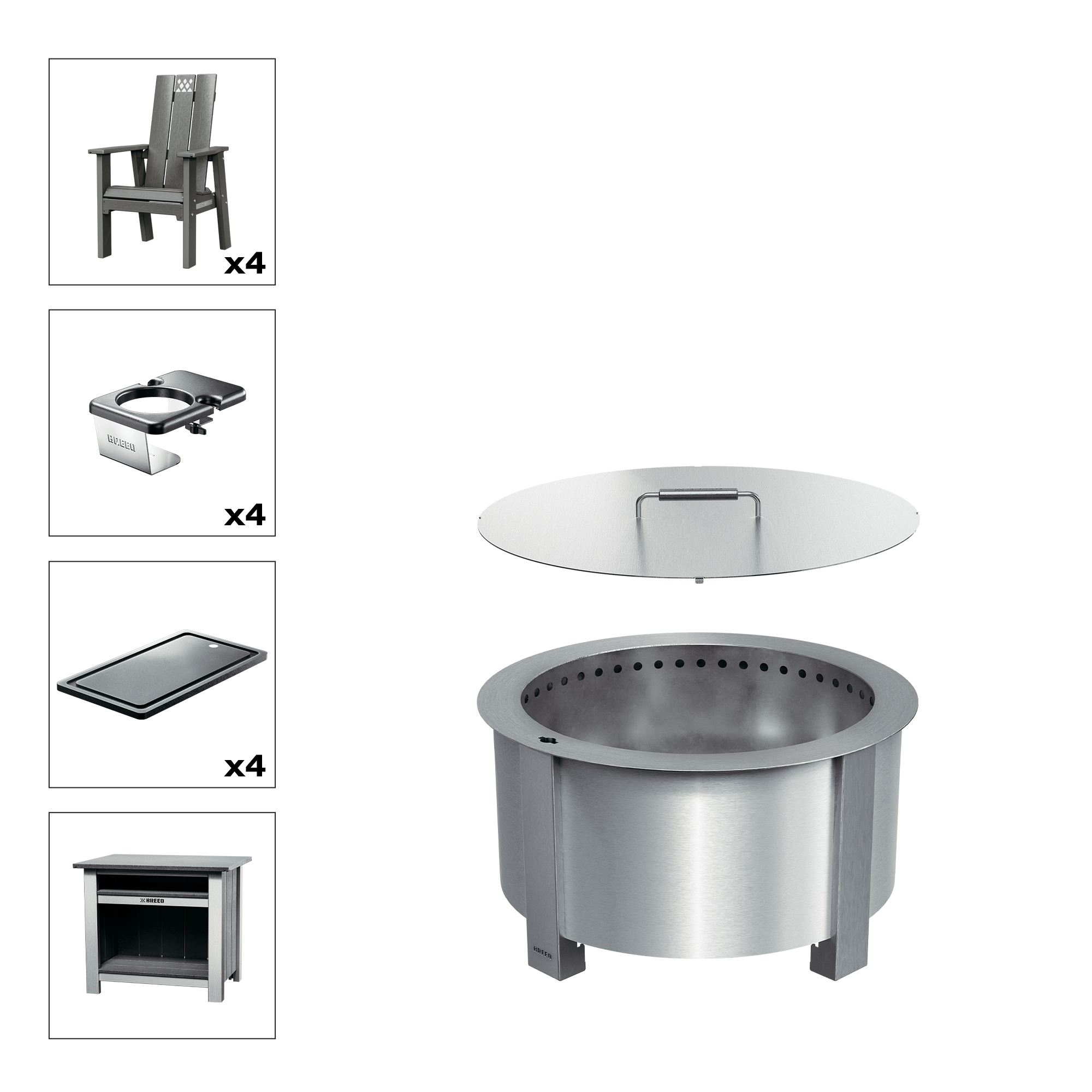 X Series Total Patio Fire Pit Bundle - Image 27