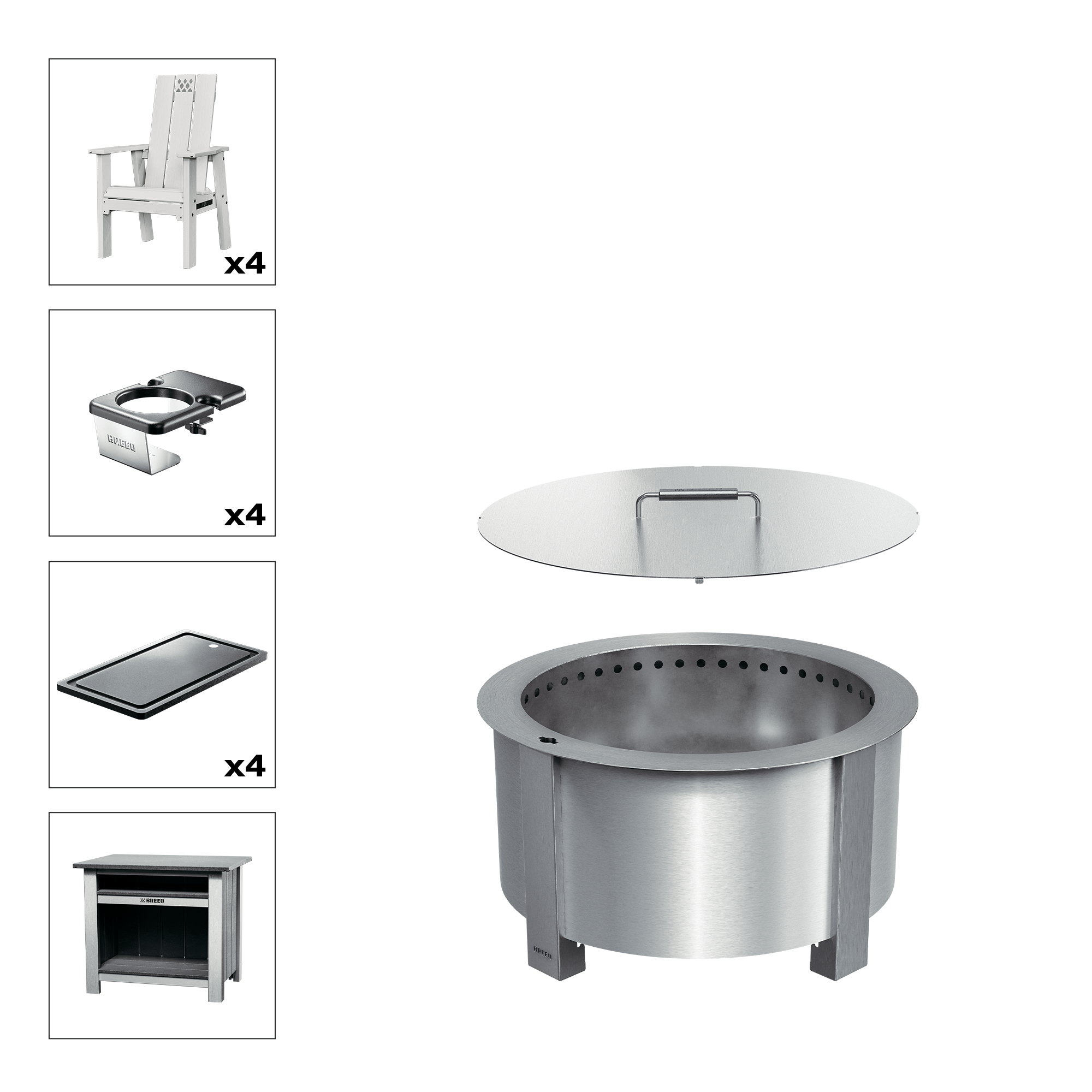 X Series Total Patio Fire Pit Bundle - Image 28