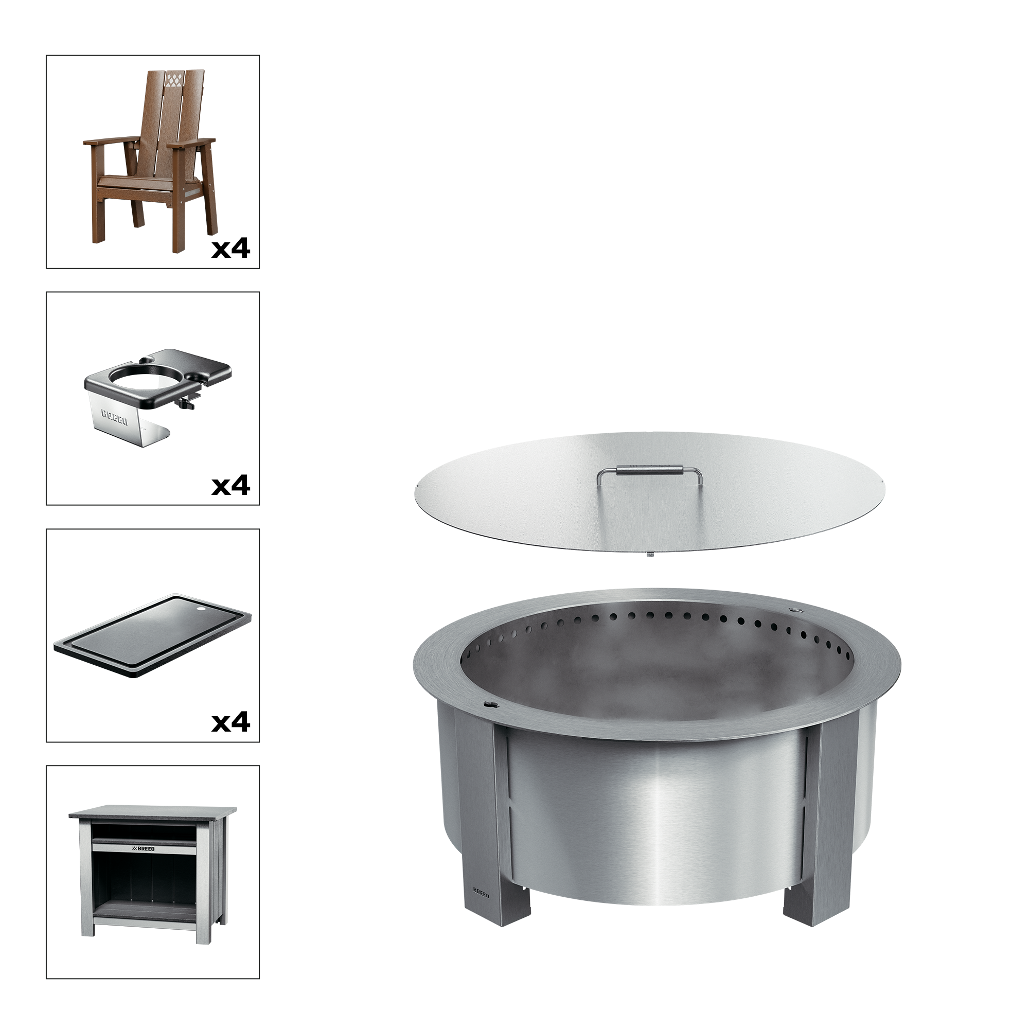 X Series Total Patio Fire Pit Bundle - Image 38