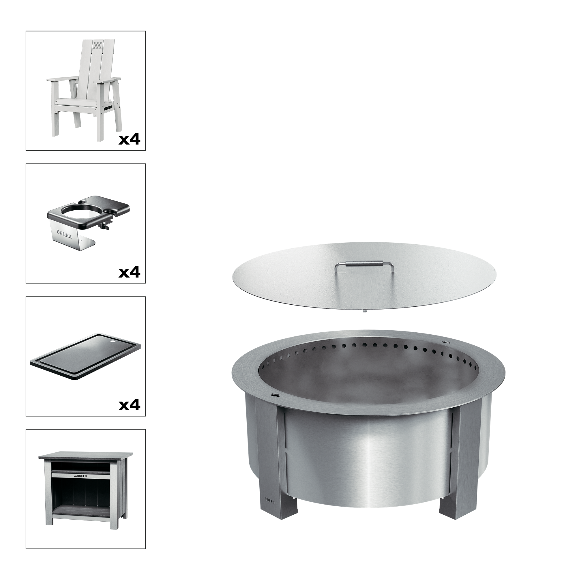 X Series Total Patio Fire Pit Bundle - Image 37