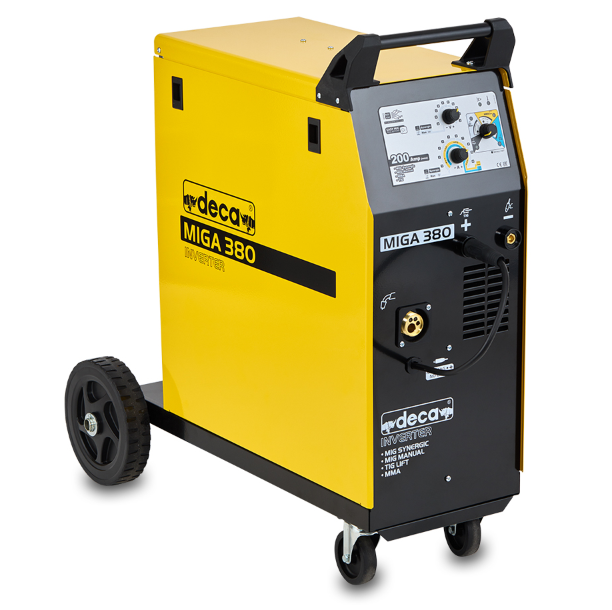 Deca MIGA 380 - Saldatrice multiprocesso sinergica 220V MIG Sinergico / MIG Manuale / No Gas / MMA / TIG Lift. - Image 2