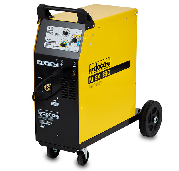 Deca MIGA 380 - Saldatrice multiprocesso sinergica 220V MIG Sinergico / MIG Manuale / No Gas / MMA / TIG Lift. - Image 3