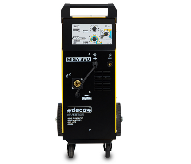 Deca MIGA 380 - Saldatrice multiprocesso sinergica 220V MIG Sinergico / MIG Manuale / No Gas / MMA / TIG Lift. - Image 4