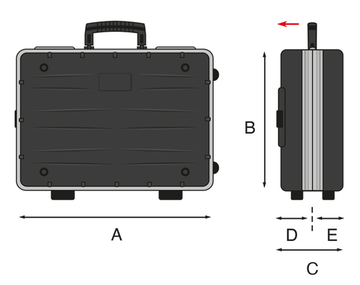 GT Line REVO21 WH PEL, Valigia trolley porta utensili professionale - Image 2