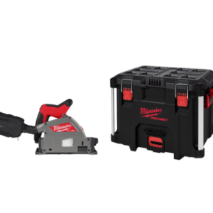 Milwaukee M18 FPS55-0P Sega ad affondamento da 55 mm per legno, compatibile con guida parallela con valigia , solo corpo