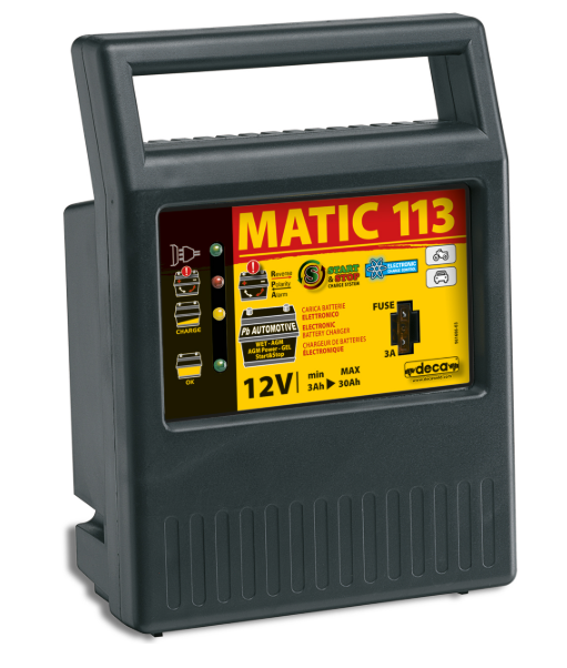 Deca MATIC 113 - Caricabatterie elettronico 12V con capacit?? da 3 a 30 Ah