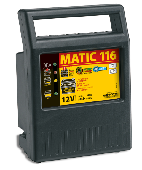 Deca MATIC 116 - Caricabatterie elettronico 12V con capacit?? da 5 a 90 Ah