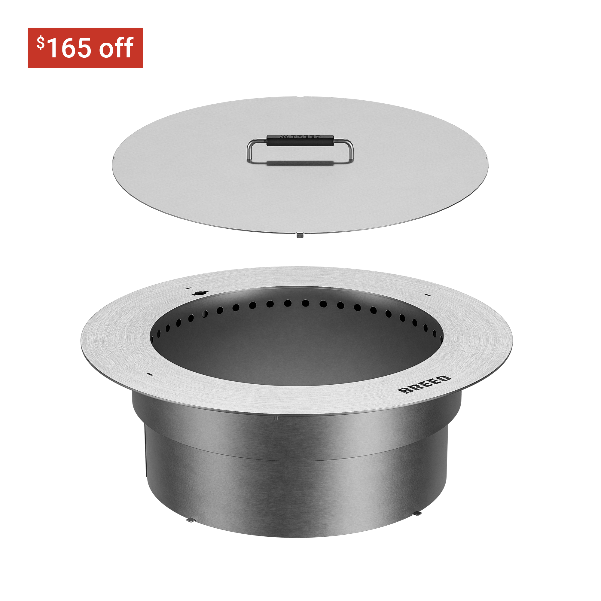 Zentro Stainless Steel Smokeless Fire Pit Insert - Image 10