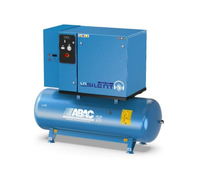 Abac LN2 B5900 500 T5,5 DOL DRY , 11 bar , Compressore con Essiccatore 570 l/min , 500 litri , 400v , 67 dB