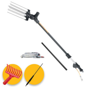 Abbacchiatore olive a batteria Aima TWIST 12V con asta TELESCOPICA da 185-275 cm