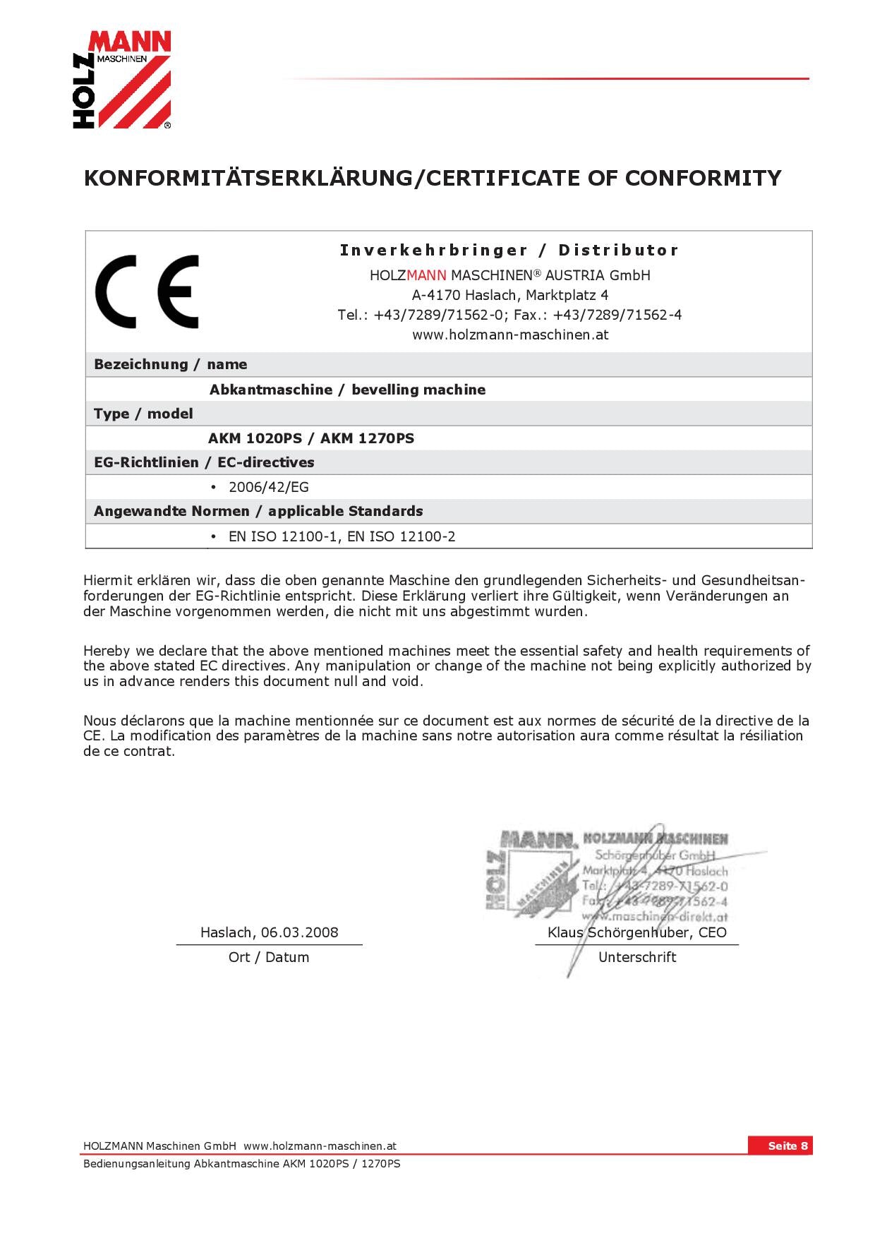 Holzmann AKM1270PS - Piegatrice manuale - Image 3