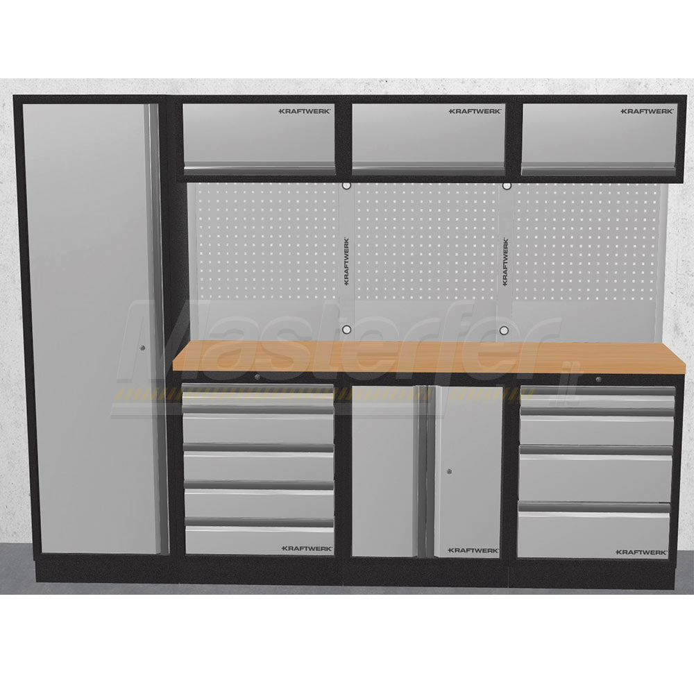 Kraftwerk 3964B - Arredamento officina a 4 elementi con piano in legno - Image 4