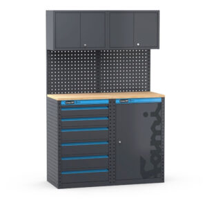Fami 391G04 - Arredamento officina con cassettiera e armadio a 1 anta