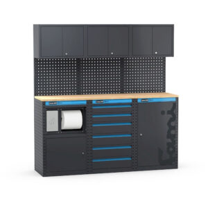 Fami 391G10 - Arredamento arredo da officina con modulo di servizio, cassettiera e armadio a un' anta