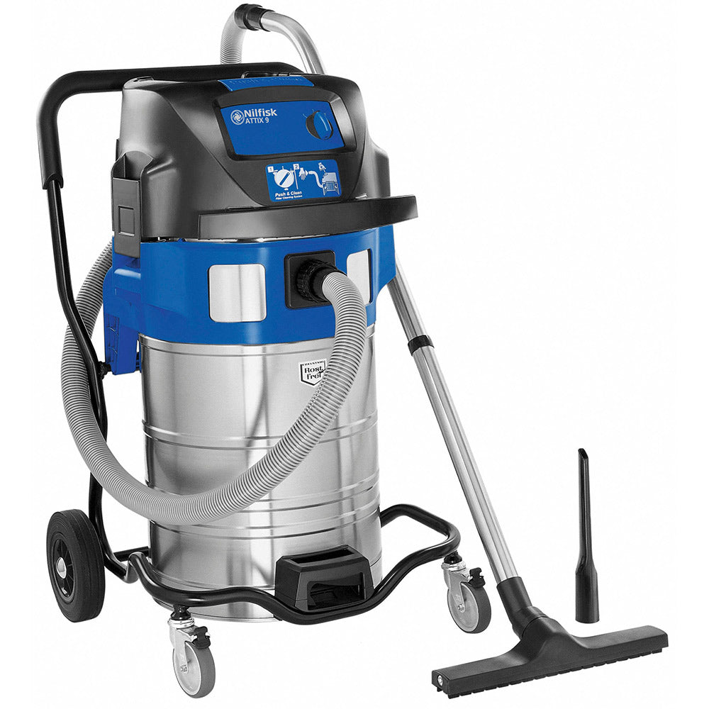 Nilfisk Attix 961 - Aspiratore industriale a 2 motori per solidi e liquidi, 230V 16A