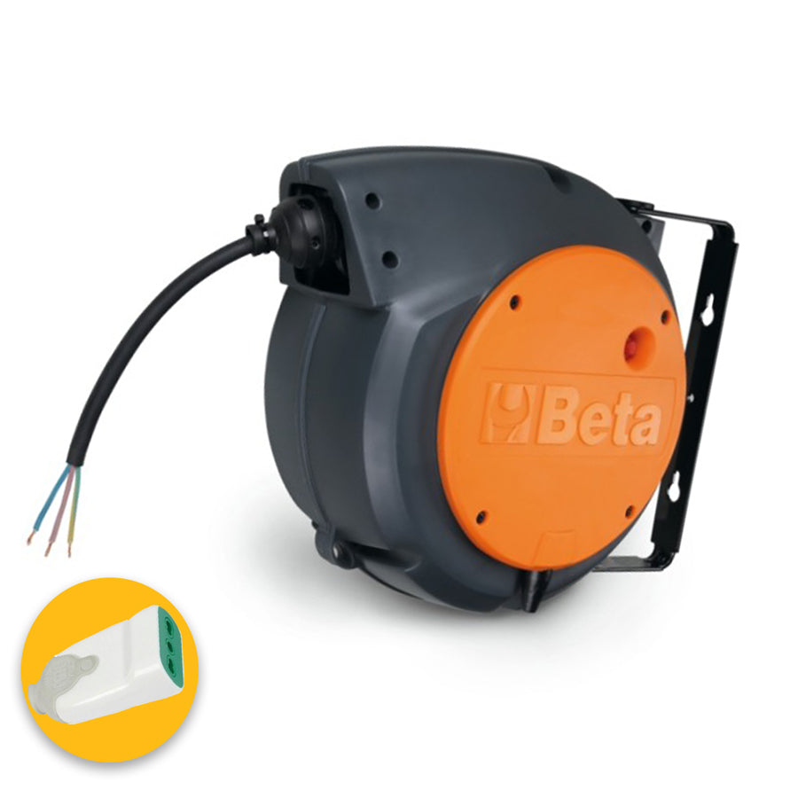Beta 1844 10-H05 - Avvolgicavo elettrico automatico ? 3 x 1,5 mm - Lunghezza 10 metri