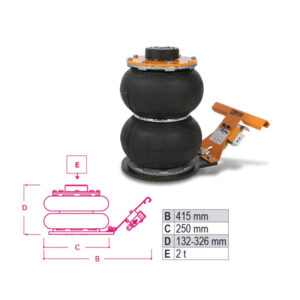 Beta 3061/2T - Sollevatore pneumatico 2 t - 2 stadi