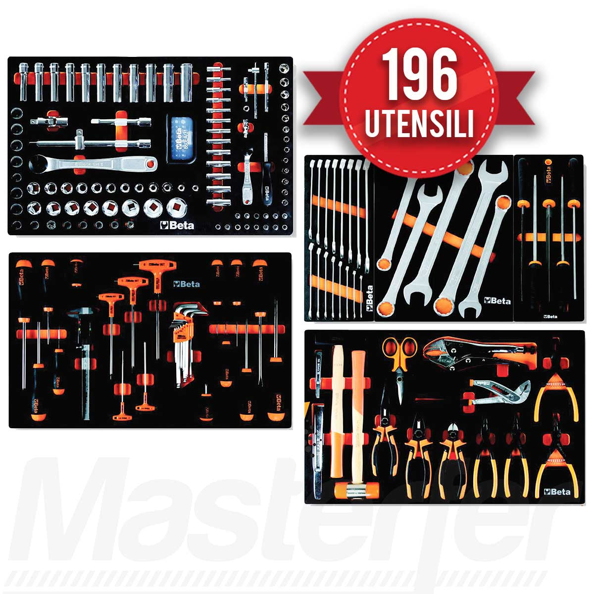 Carrello portautensili BETA EASY + Assortimento 196 utensili beta INDUSTRIA C24E/VO - Image 2