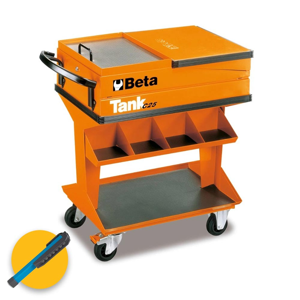 Beta C25 - Carrello Tank con mensola con OMAGGIO