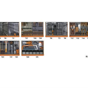 Beta 5904VI3T Assortimento di 144 utensili per manutenzioni industriali in termoformato rigido in ABS