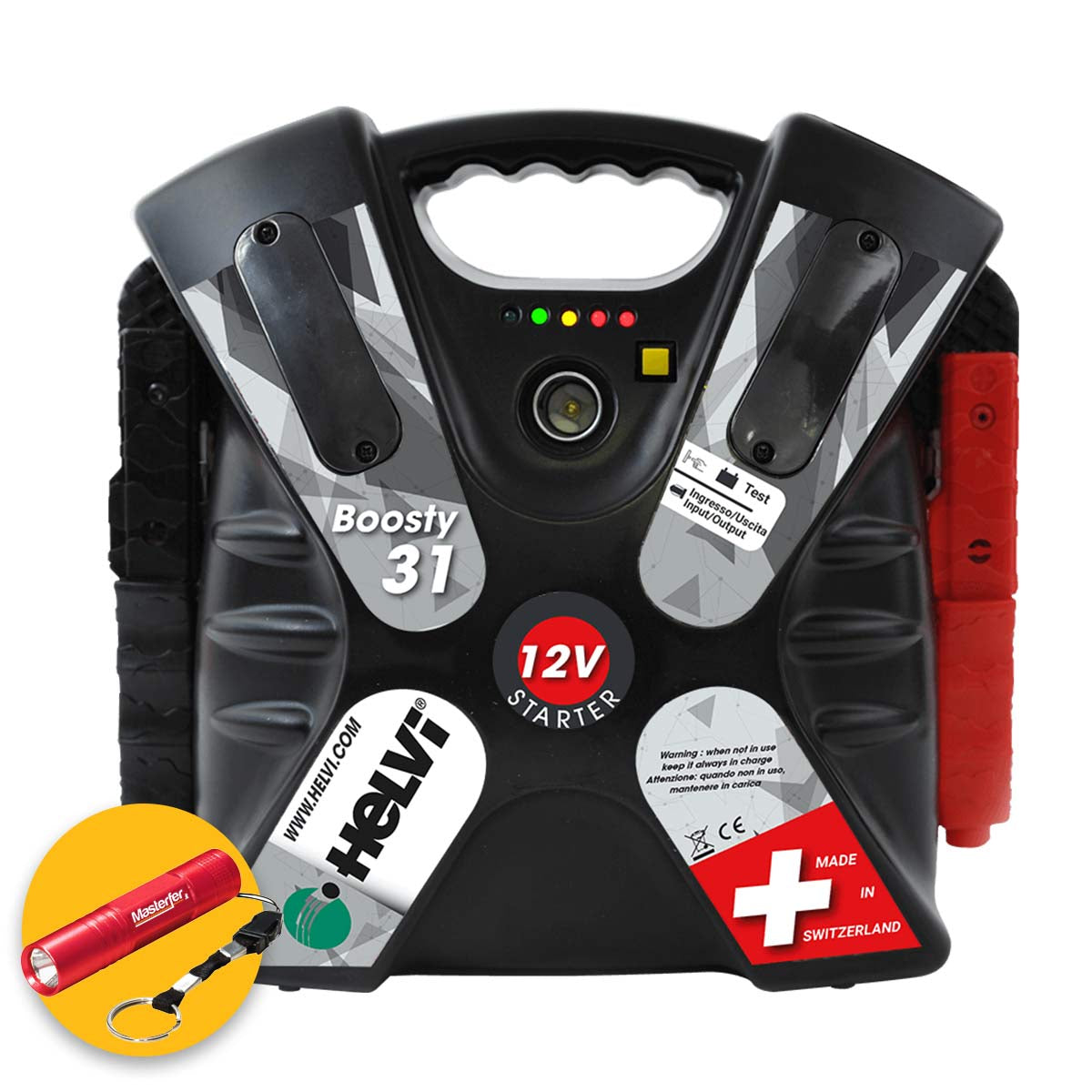 Helvi Boosty 31 - Avviatore booster portatile con batteria per motoscafi, furgoni, camion