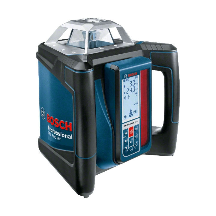 Livella laser rotante Bosch GRL 500 HV + LR 50, completa di treppiede e asta metrica - Image 3