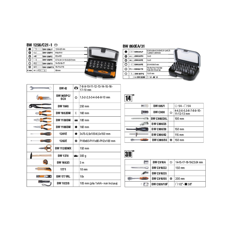 Beta BW 2054E-128 - valigetta con assortimento 128 utensili - Image 2