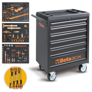 Beta BW C04BOX-A VU - carrello 6 cassetti completo di 196 utensili