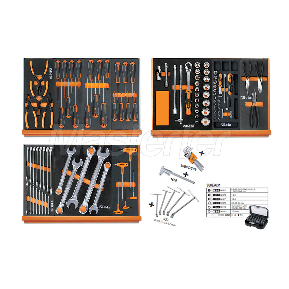 BETA C24EH/VA - Carrello attrezzi per officina completo di 148 utensili, assortimento automotive - Image 3