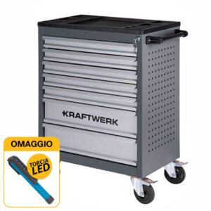Kraftwerk B 117 - Carrello attrezzi per officina, vuoto con OMAGGIO