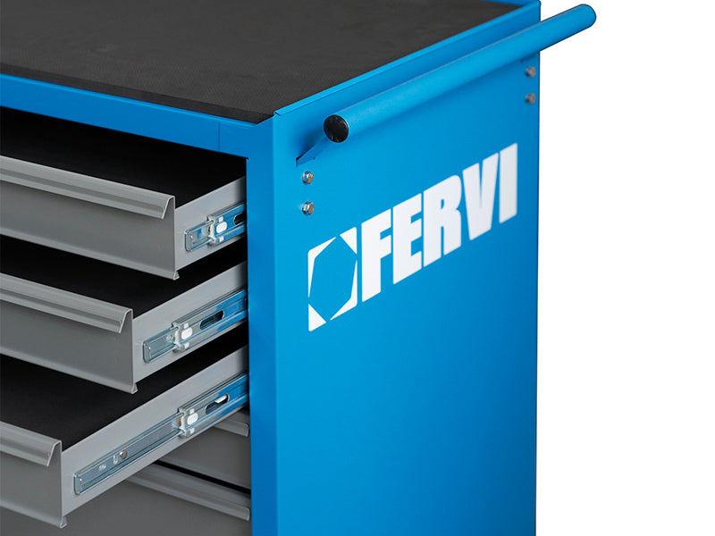 Fervi C900/B - Carrello porta utensili per officina - 6 cassetti vuoto - Image 3