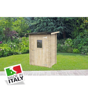 ALCE HOBBY - CASETTA IN LEGNO PORTA SINGOLA FINESTRATA 1,5 x 1 x 2 M