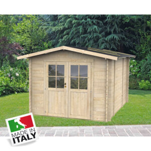 ALCE OPERA - CASETTA IN LEGNO PORTA DOPPIA 3 x 2,5 x 2,2 m