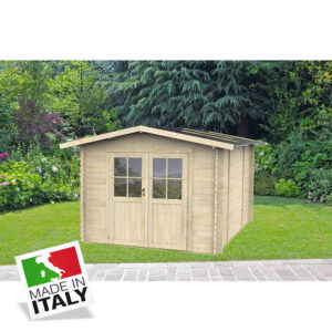 ALCE OPERA - CASETTA IN LEGNO PORTA DOPPIA dim. 2 x 2,5 x 2 M