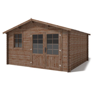 Losa Legnami Ines - Casetta da giardino in legno impregnato, 400x400 cm