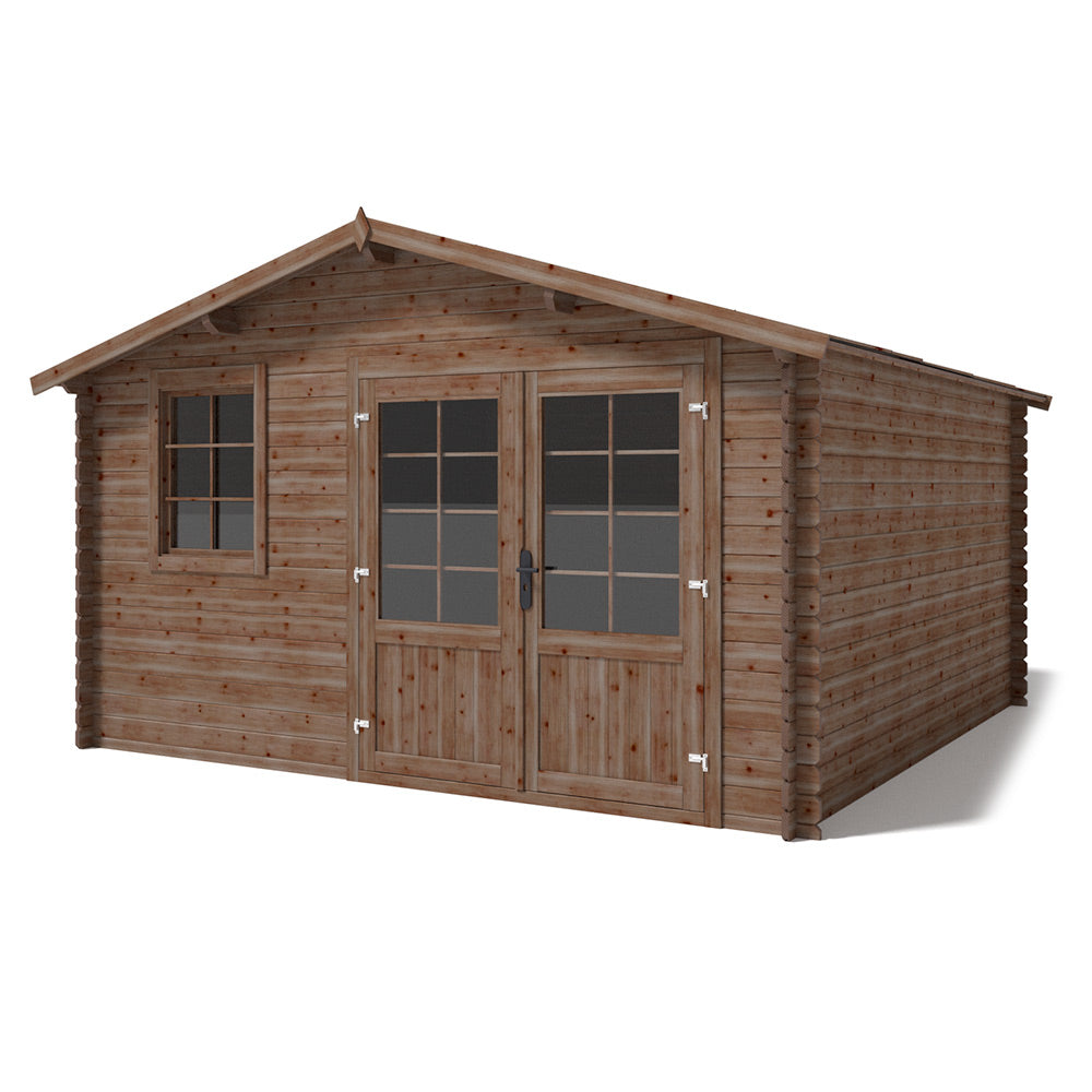Losa Legnami Ines - Casetta da giardino in legno impregnato, 400x400 cm
